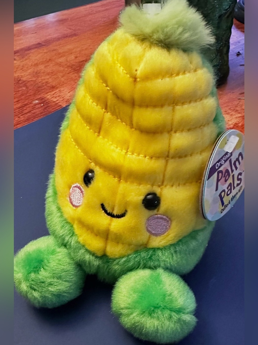 Palm Pals Plush Corn Toy - Yellow & Green
